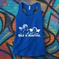 Bald Is Beautiful Angels Black Gift Women's Tank Top thumb 3