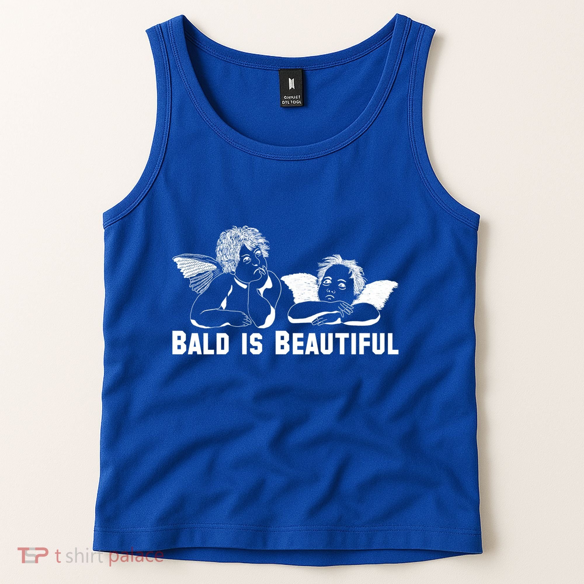 Bald Is Beautiful Angels Black Gift Tank Top