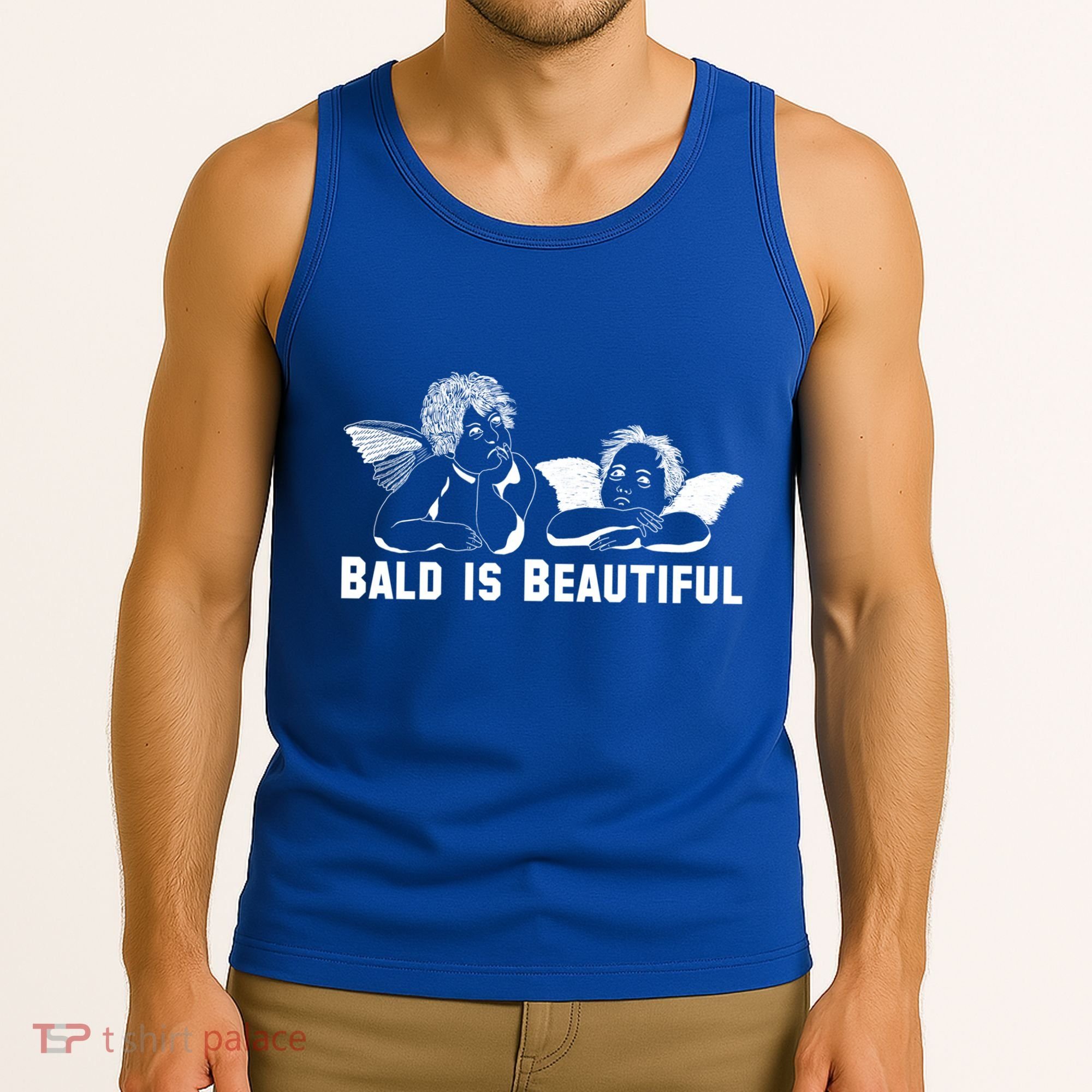 Bald Is Beautiful Angels Black Gift Tank Top
