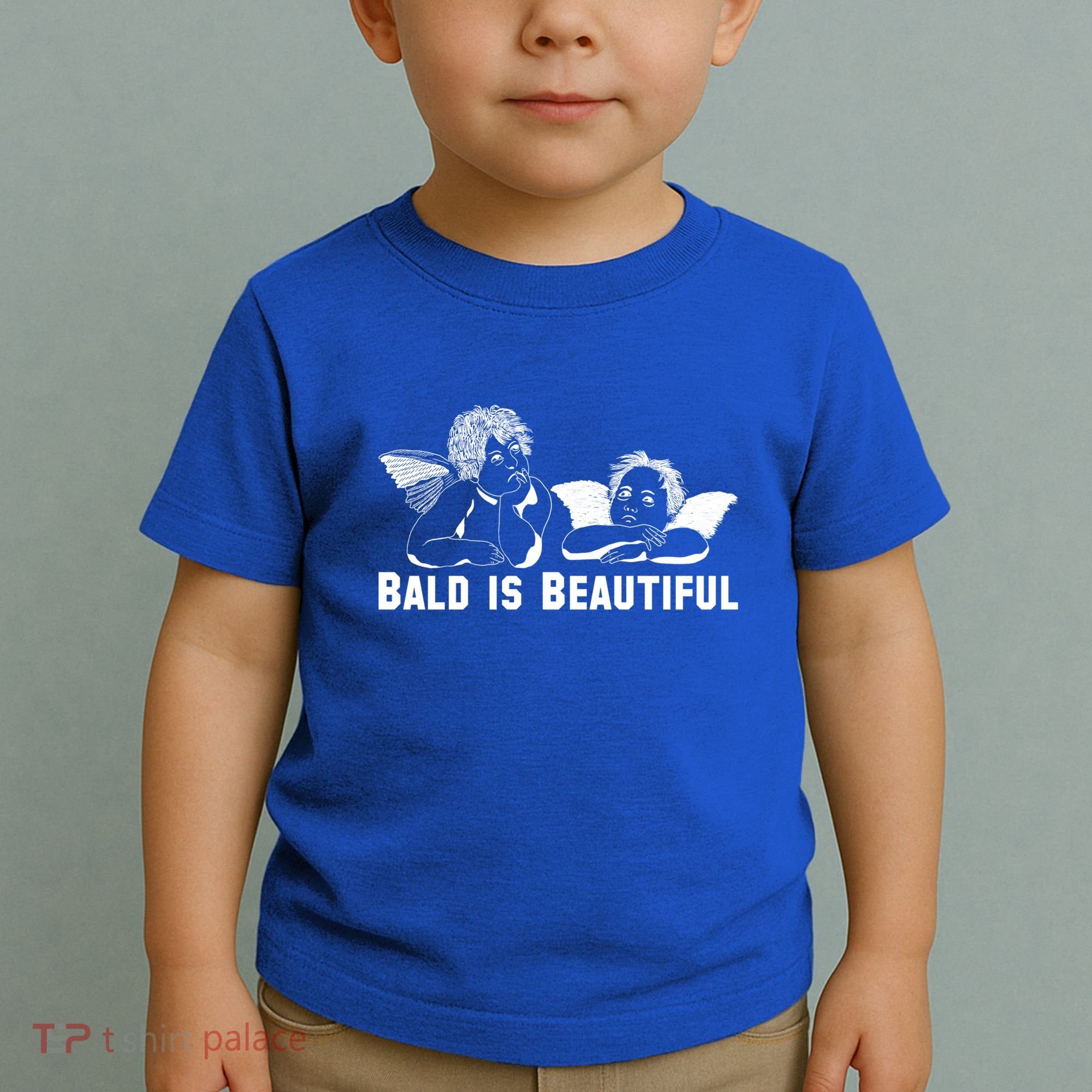 Bald Is Beautiful Angels Black Gift Toddler T-Shirt