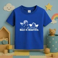 Bald Is Beautiful Angels Black Gift Toddler T-Shirt thumb 3