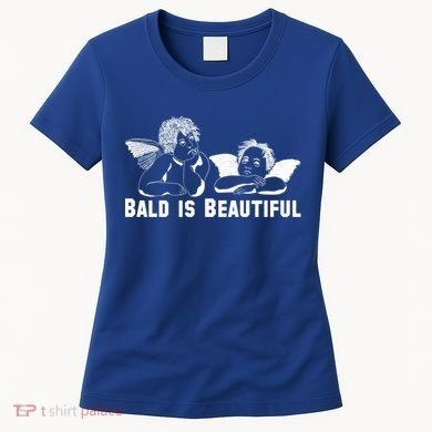 Bald Is Beautiful Angels Black Gift Women's T-Shirt