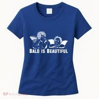 Bald Is Beautiful Angels Black Gift Women's T-Shirt thumb 0