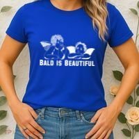 Bald Is Beautiful Angels Black Gift Women's T-Shirt thumb 2