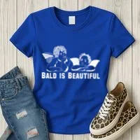 Bald Is Beautiful Angels Black Gift Women's T-Shirt thumb 3