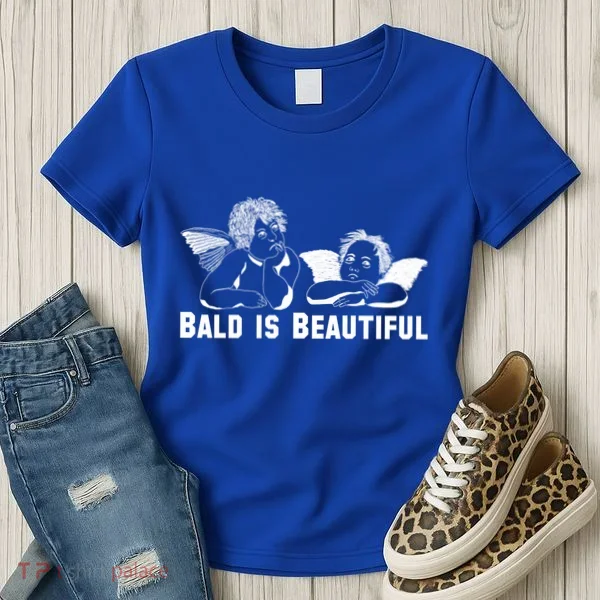 Bald Is Beautiful Angels Black Gift Women's T-Shirt