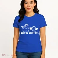 Bald Is Beautiful Angels Black Gift Women's T-Shirt thumb 4