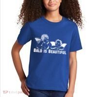 Bald Is Beautiful Angels Black Gift Kids T-Shirt thumb 2