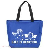 Bald Is Beautiful Angels Black Gift Tote Bag thumb 0