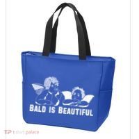 Bald Is Beautiful Angels Black Gift Tote Bag thumb 3