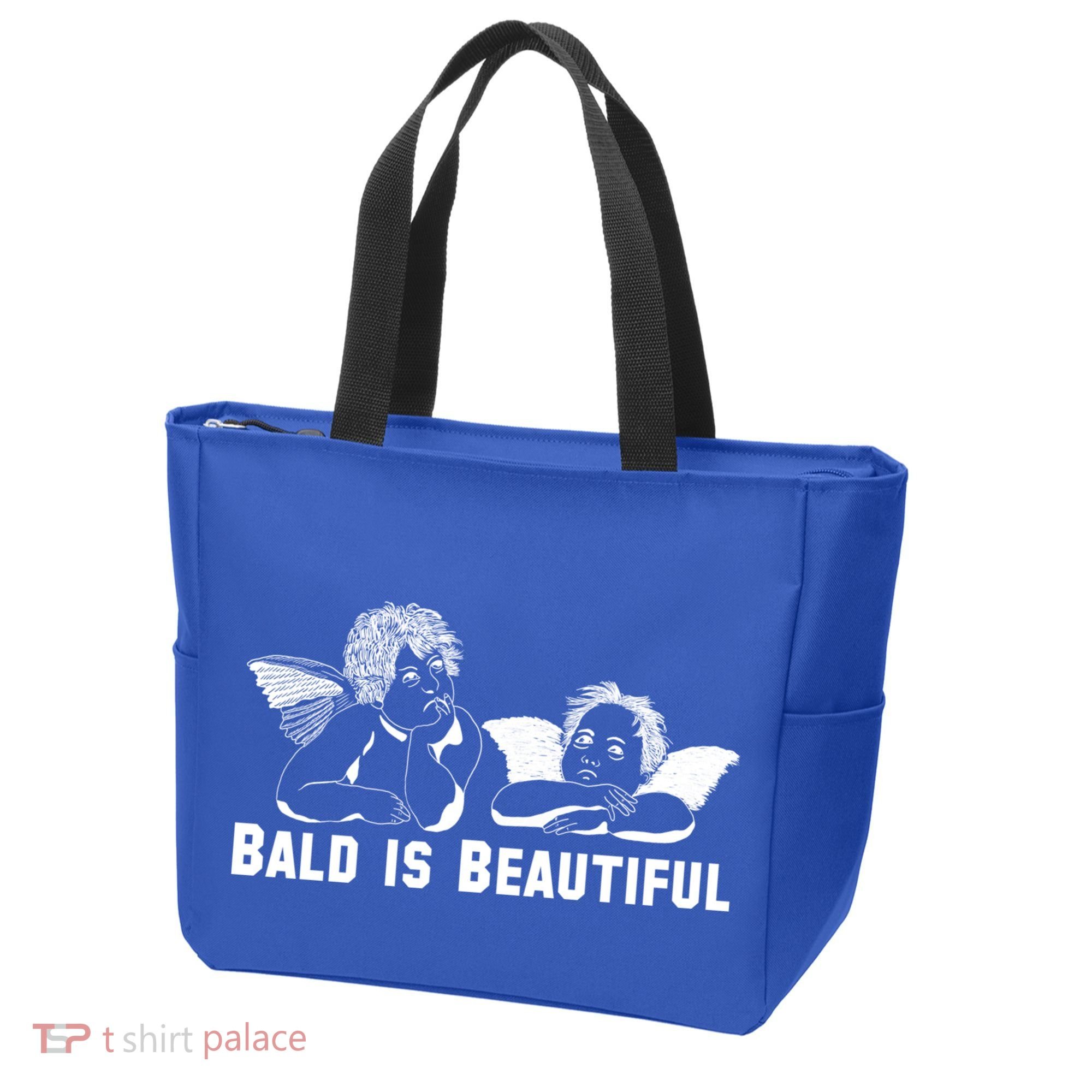 Bald Is Beautiful Angels Black Gift Tote Bag