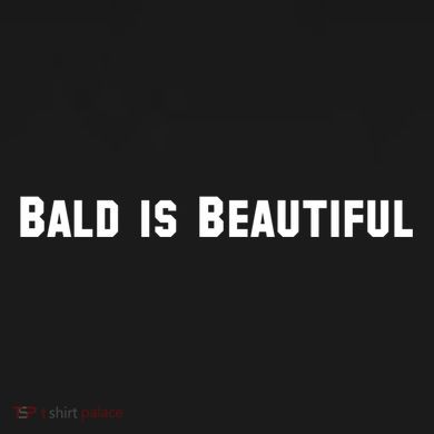 Bald Is Beautiful Black Gift Flat Bill Trucker Hat