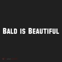 Bald Is Beautiful Black Gift Golf Towel thumb 3