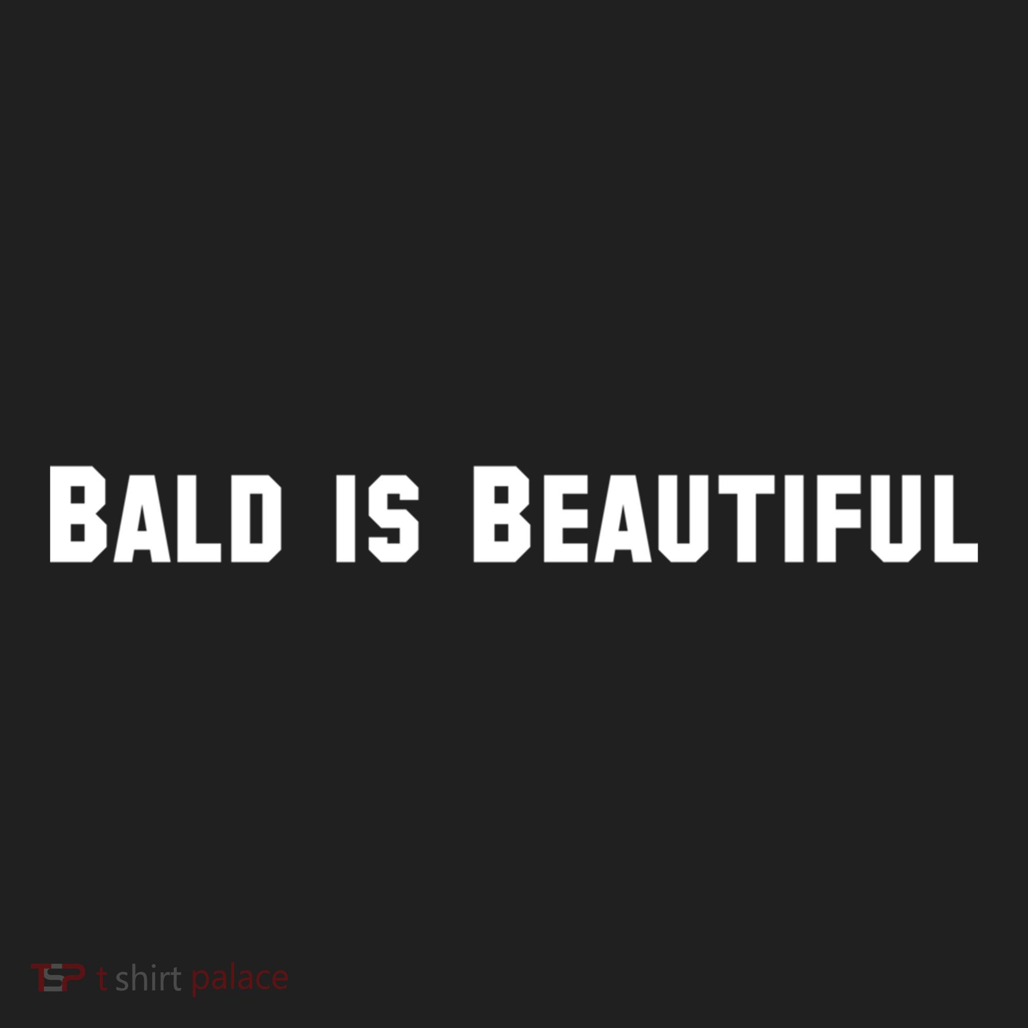 Bald Is Beautiful Black Gift Golf Towel