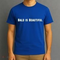 Bald Is Beautiful Black Gift T-Shirt thumb 3