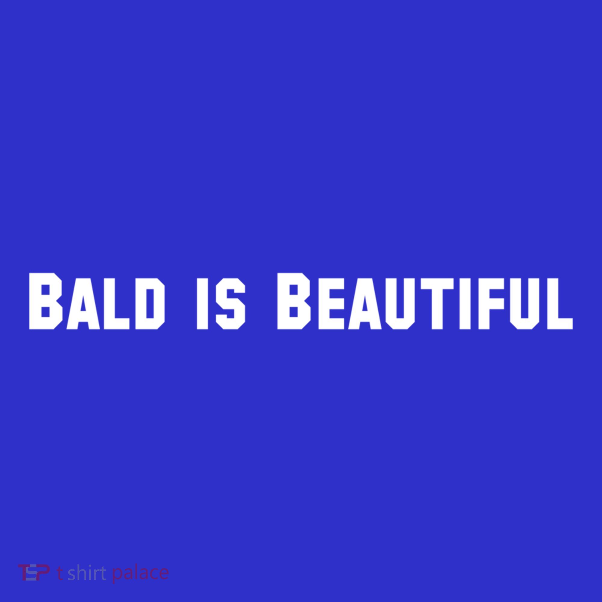 Bald Is Beautiful Black Gift Coaster
