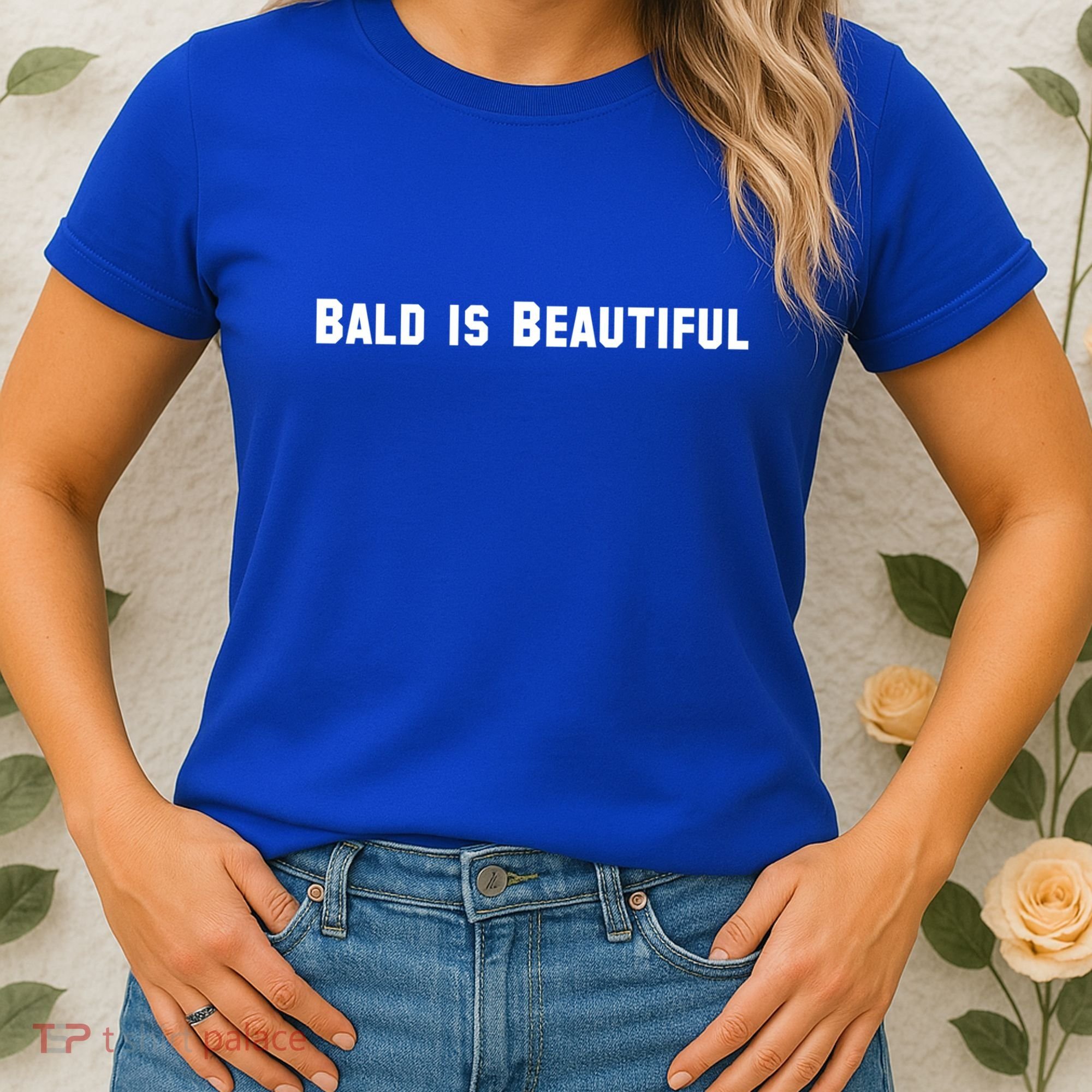 Bald Is Beautiful Black Gift Women's T-Shirt