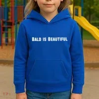 Bald Is Beautiful Black Gift Kids Hoodie thumb 3