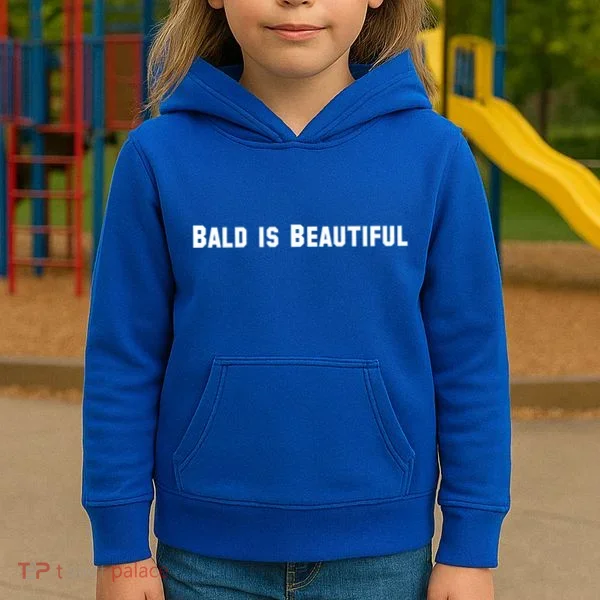 Bald Is Beautiful Black Gift Kids Hoodie