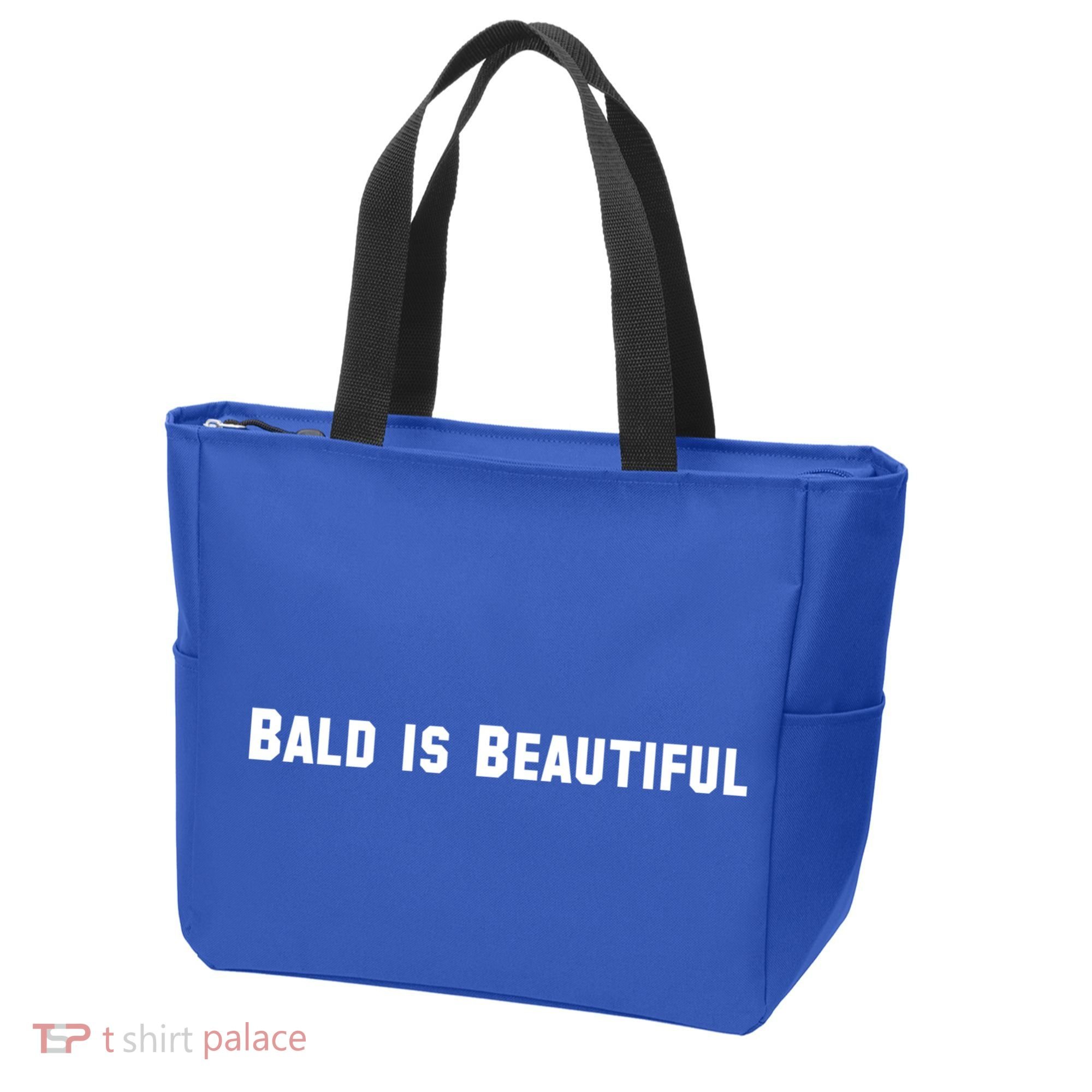 Bald Is Beautiful Black Gift Tote Bag