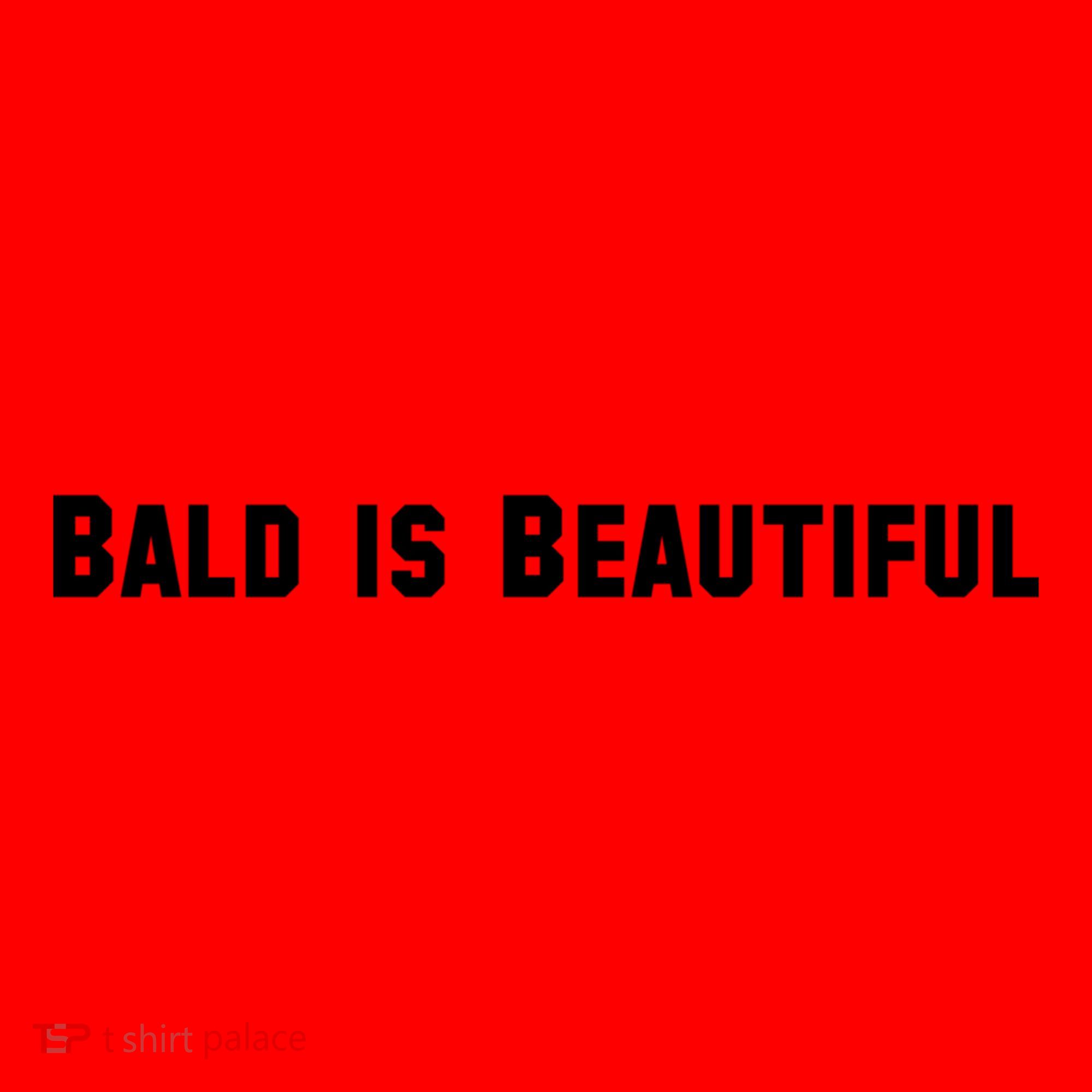 Bald Is Beautiful Black Gift Santa Hat
