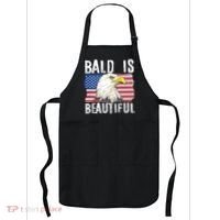 Bald Is Beautiful 4th Of July Independence Day Bald Eagle Apron thumb 0