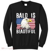 Bald Is Beautiful 4th Of July Independence Day Bald Eagle Sweatshirt thumb 0