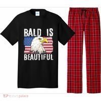 Bald Is Beautiful 4th Of July Independence Day Bald Eagle Pajama Set thumb 0