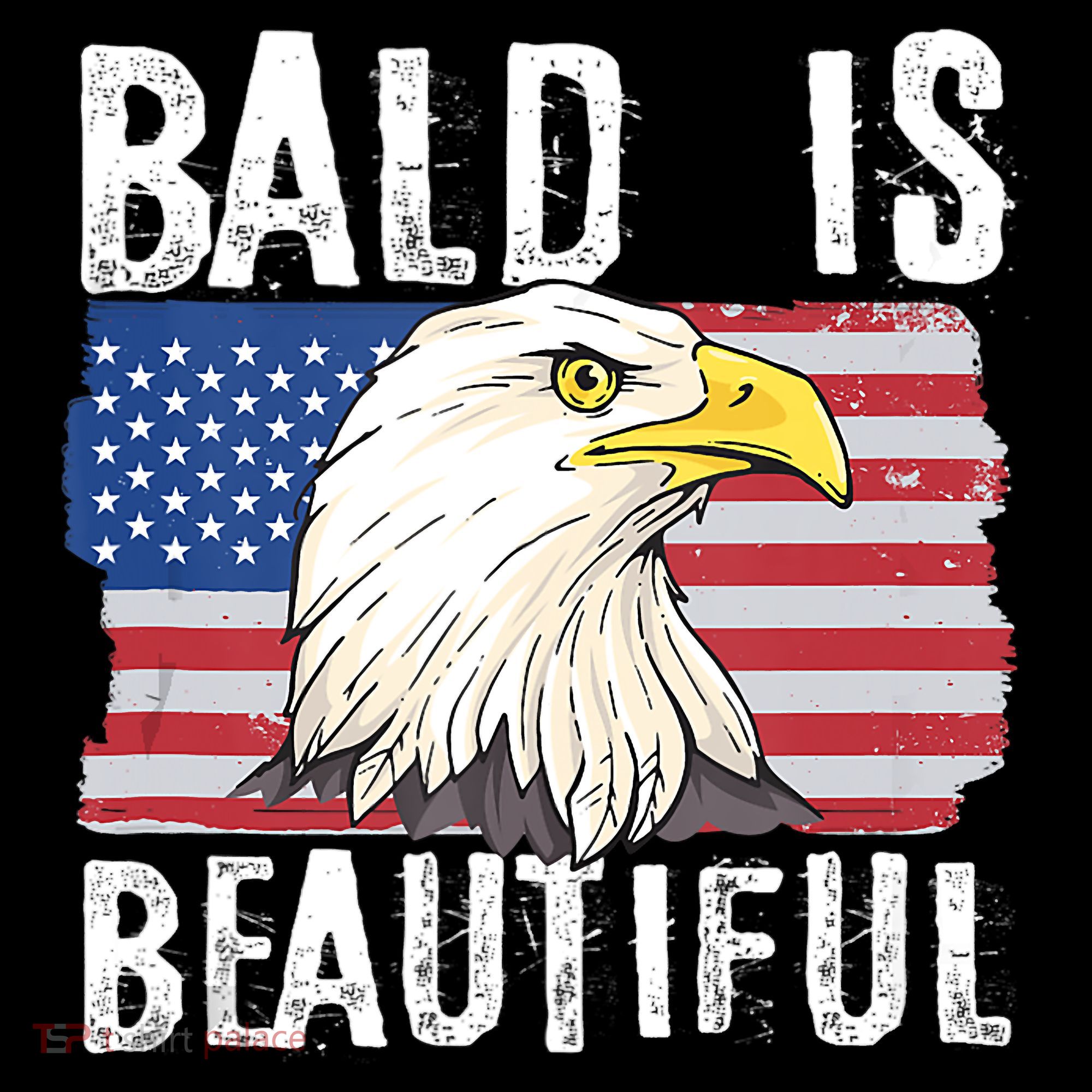 Bald Is Beautiful 4th Of July Independence Day Bald Eagle Women's Hoodie