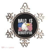 Bald Is Beautiful 4th Of July Independence Day Bald Eagle Ornament thumb 0