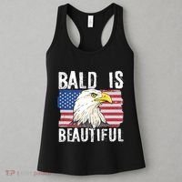Bald Is Beautiful 4th Of July Independence Day Bald Eagle Women's Tank Top thumb 3