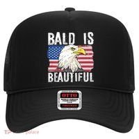 Bald Is Beautiful 4th Of July Independence Day Bald Eagle Hat thumb 0