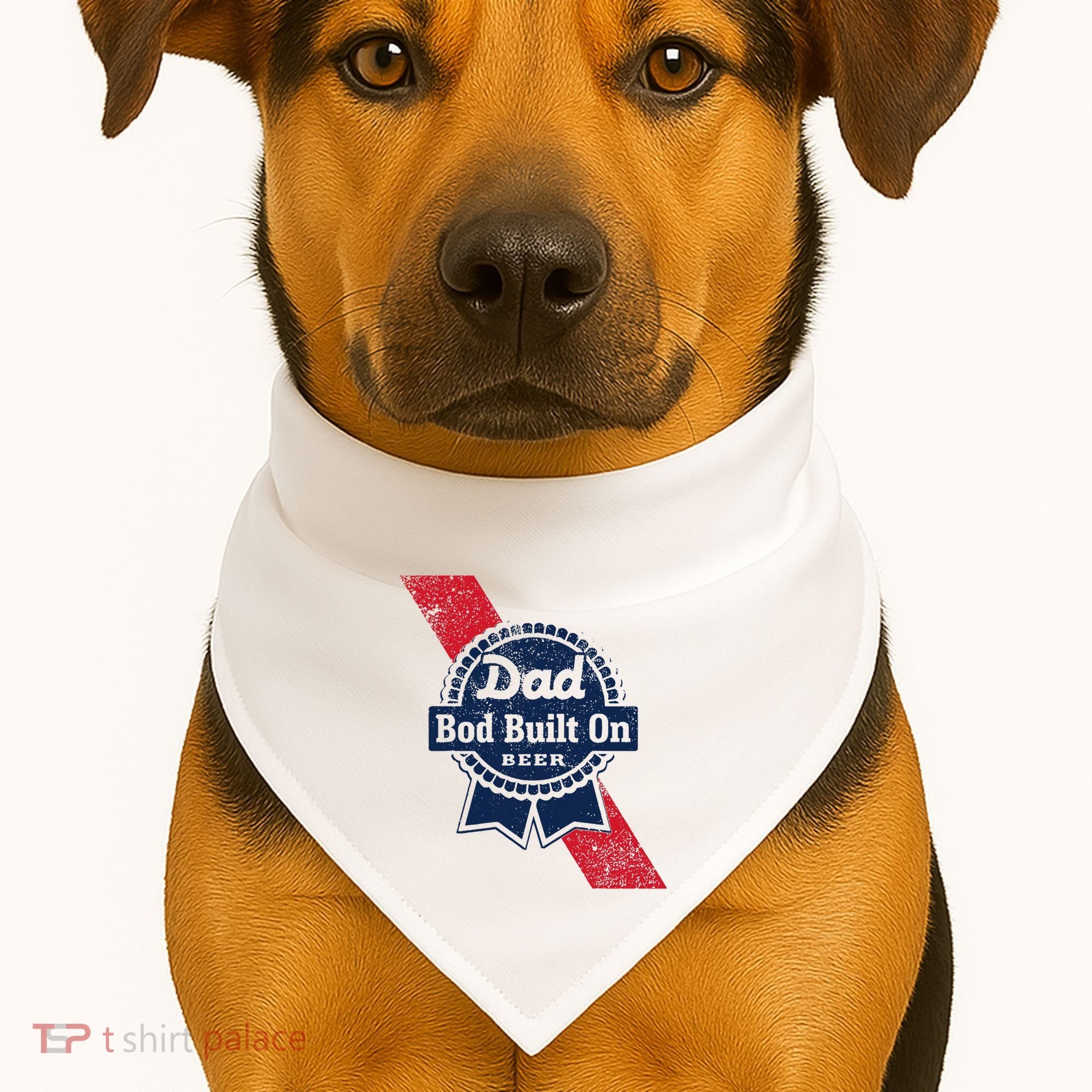 Bald Is Beautiful 4th Of July Independence Day Bald Eagle USA-Made Doggie Bandana