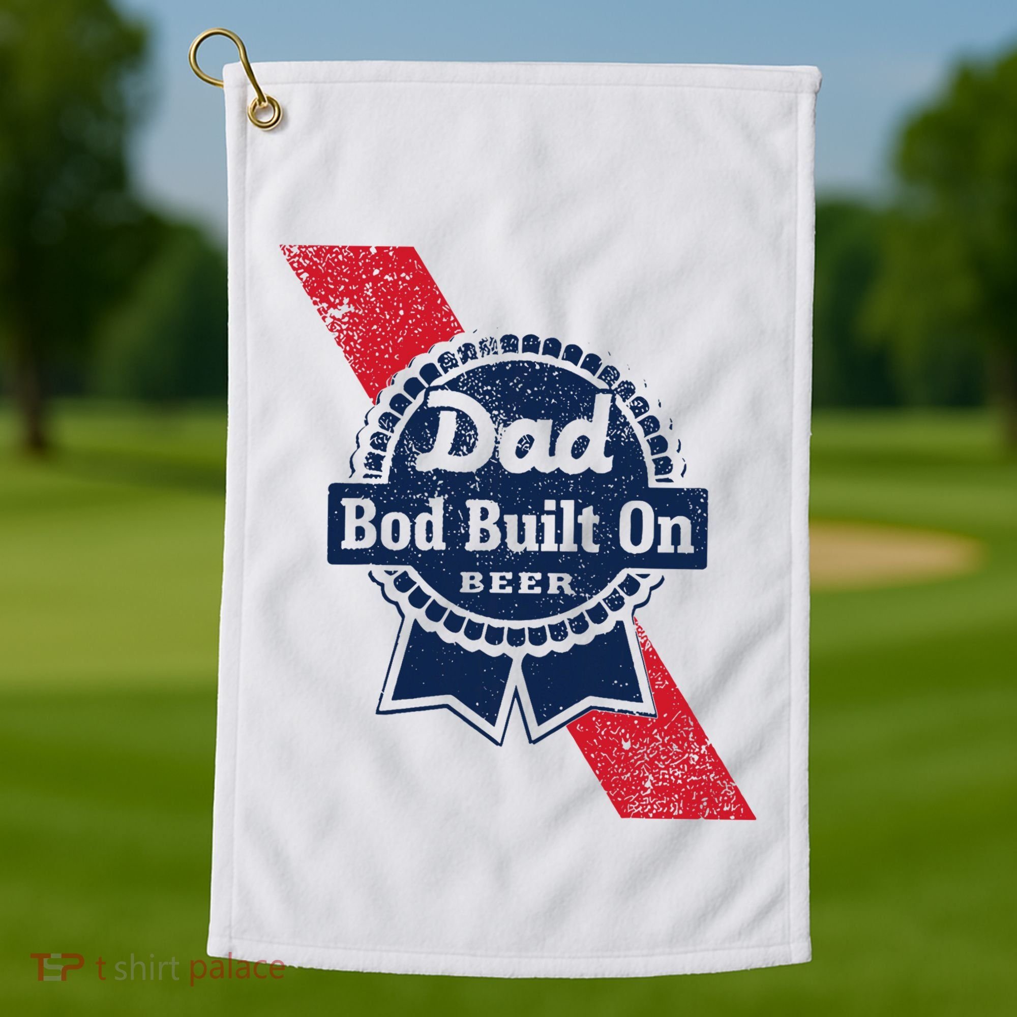 Bald Is Beautiful 4th Of July Independence Day Bald Eagle Golf Towel