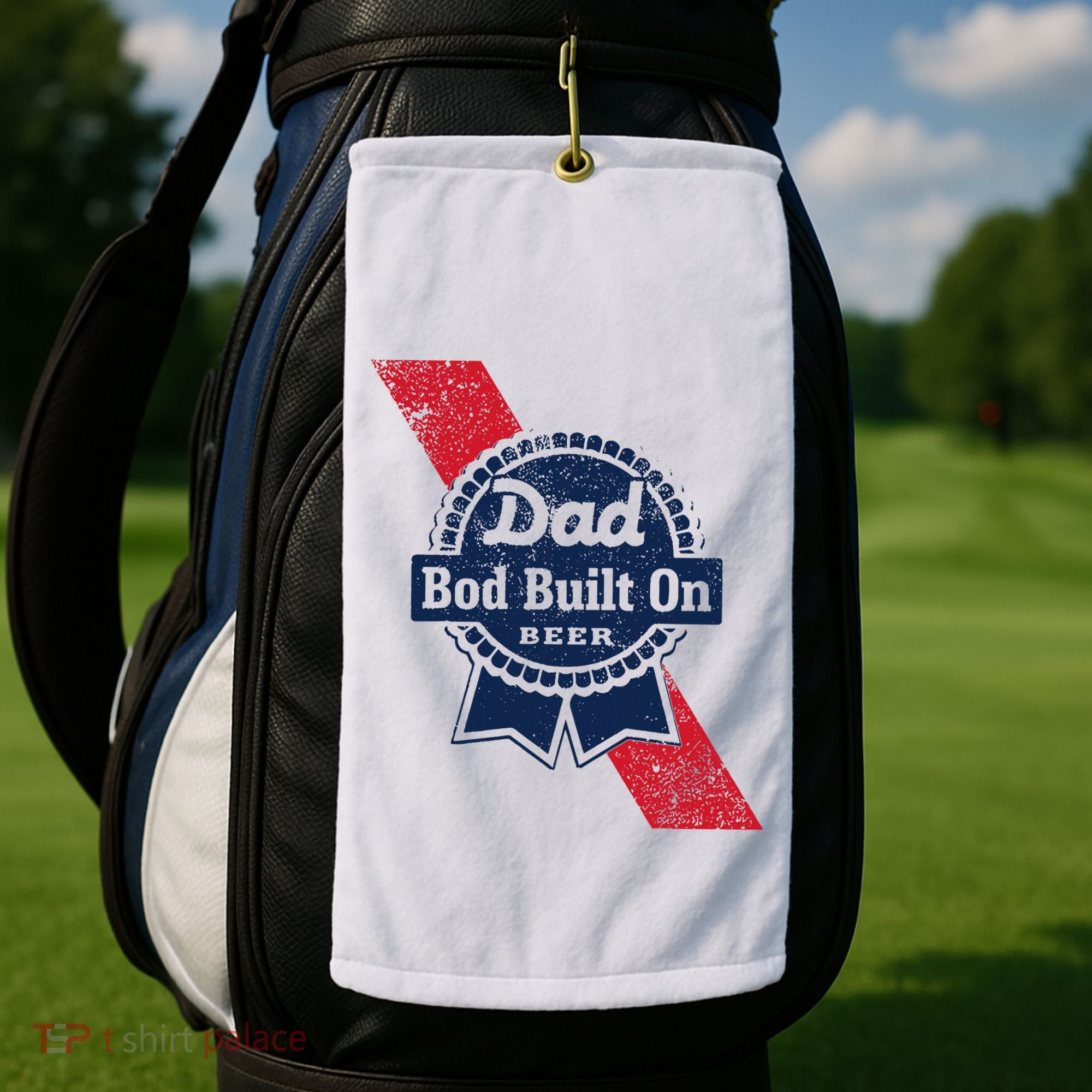 Bald Is Beautiful 4th Of July Independence Day Bald Eagle Golf Towel