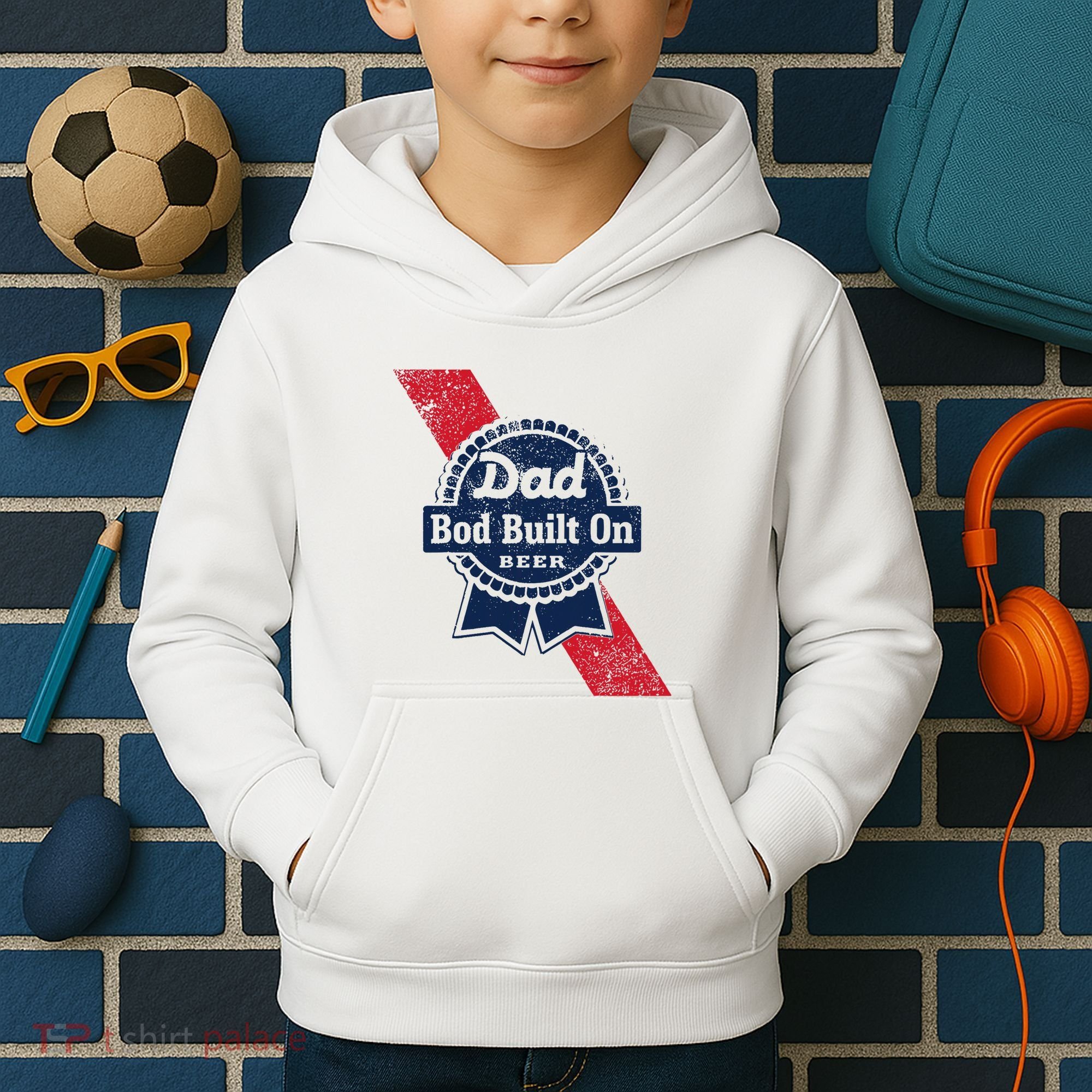 Bald Is Beautiful 4th Of July Independence Day Bald Eagle Kids Hoodie