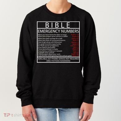 Bible Emergency Hotline Numbers Women's Sweatshirt
