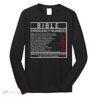 Bible Emergency Hotline Numbers Long Sleeve Shirt thumb 0