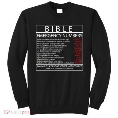 Bible Emergency Hotline Numbers Sweatshirt