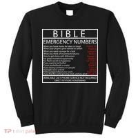 Bible Emergency Hotline Numbers Sweatshirt thumb 0
