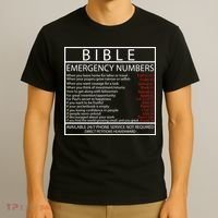Bible Emergency Hotline Numbers T-Shirt thumb 3