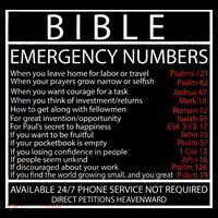 Bible Emergency Hotline Numbers Bucket Hat thumb 4