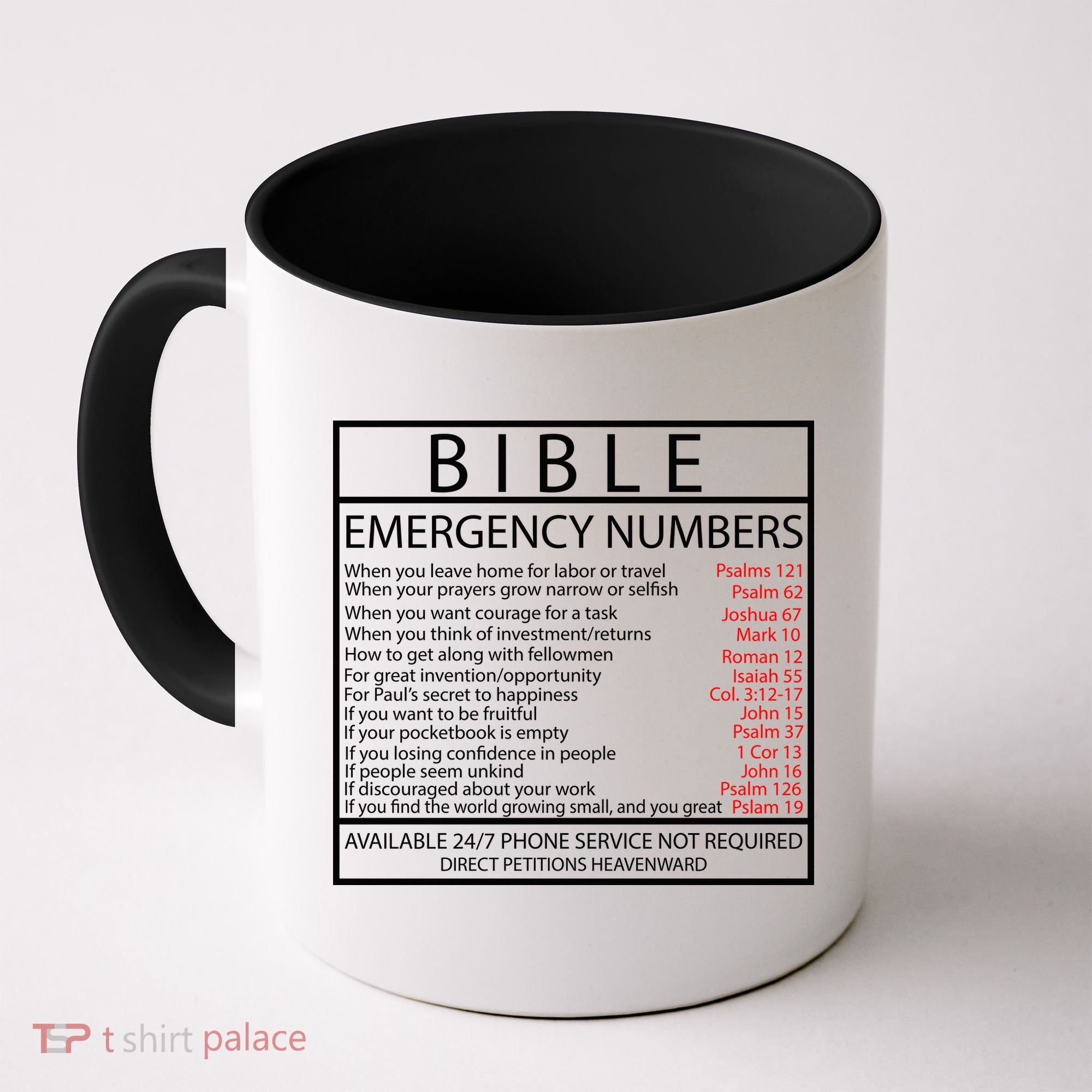 Bible Emergency Hotline Numbers Coffee Mug