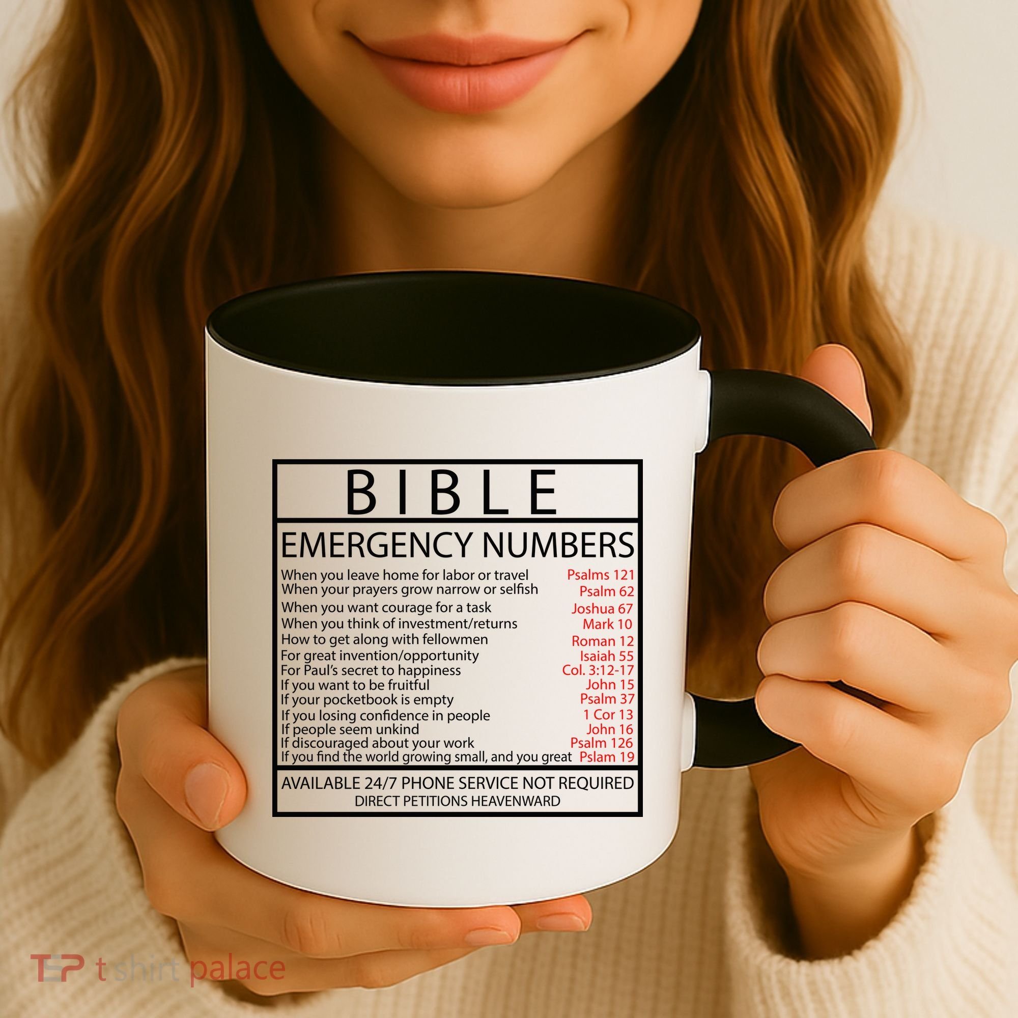 Bible Emergency Hotline Numbers Coffee Mug