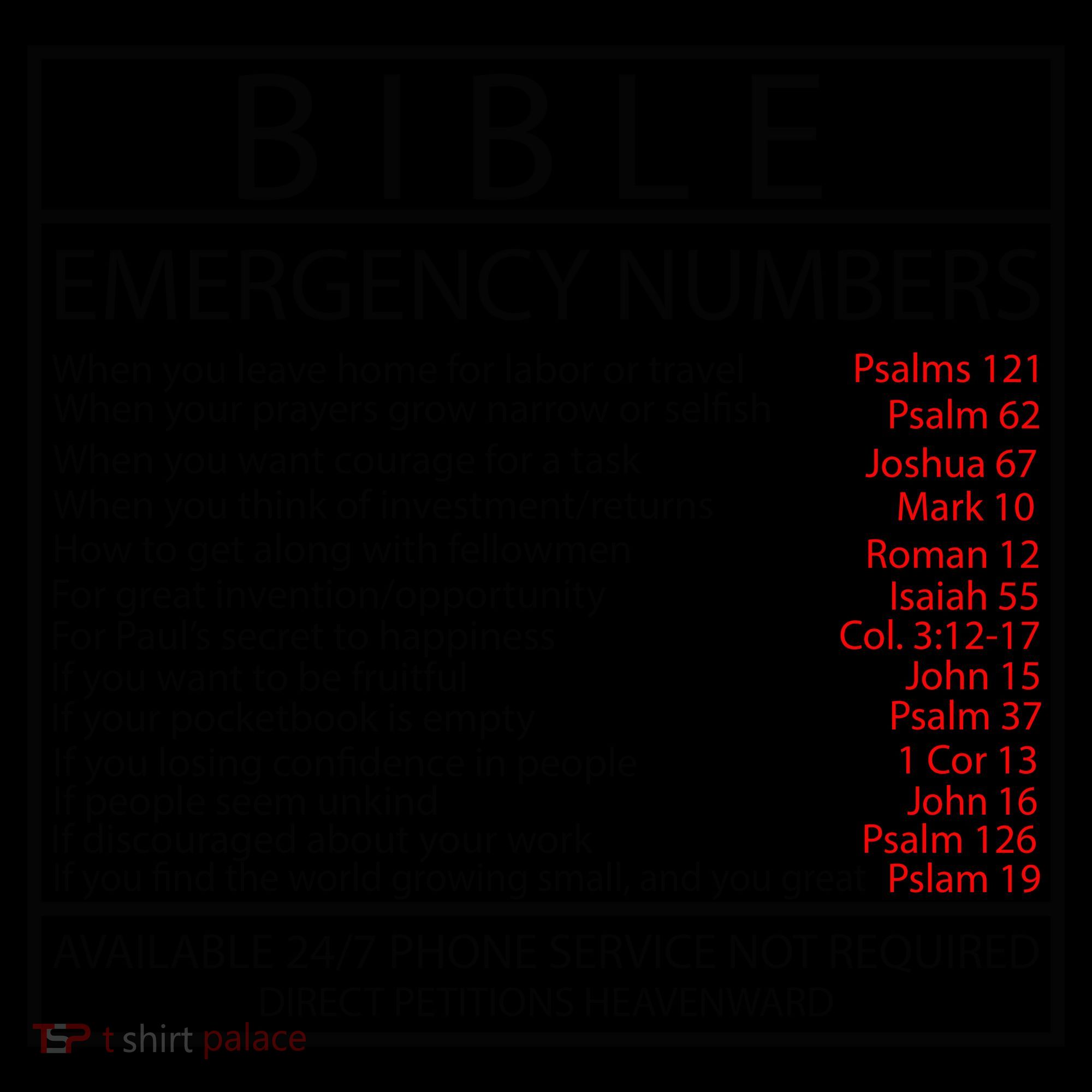 Bible Emergency Hotline Numbers Coffee Mug