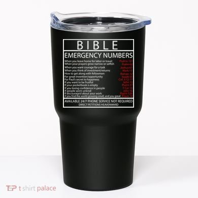 Bible Emergency Hotline Numbers Tumbler