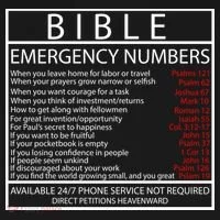 Bible Emergency Hotline Numbers Mousepad thumb 1
