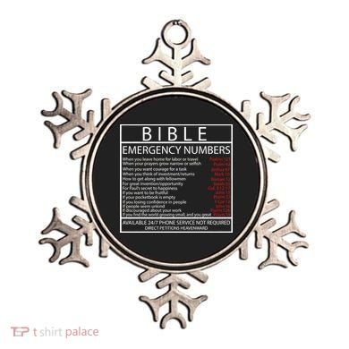 Bible Emergency Hotline Numbers Ornament