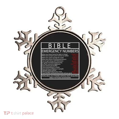 Bible Emergency Hotline Numbers Ornament
