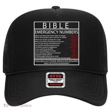 Bible Emergency Hotline Numbers Hat